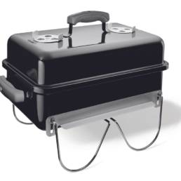 The ultimate in hibachi style cooking, this portable charcoal barbecue provides perfectly cooked steaks or satays over glowing charcoal.