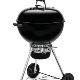 Barbecue burgers, corn and all of your side dishes at once, over charcoal, on the spacious Original Kettle charcoal barbecue.