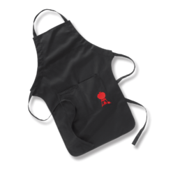 The best cook needs the best gear. The Weber barbecue apron delivers just that. With an adjustable neck strap and front pockets to securely hold your most important utensils, the Weber barbecue apron really is an all in one.