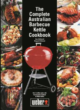 This beautiful Australian barbecue cookbook is hard bound, has 224 pages, 200 colour photographs and over 400 recipes.