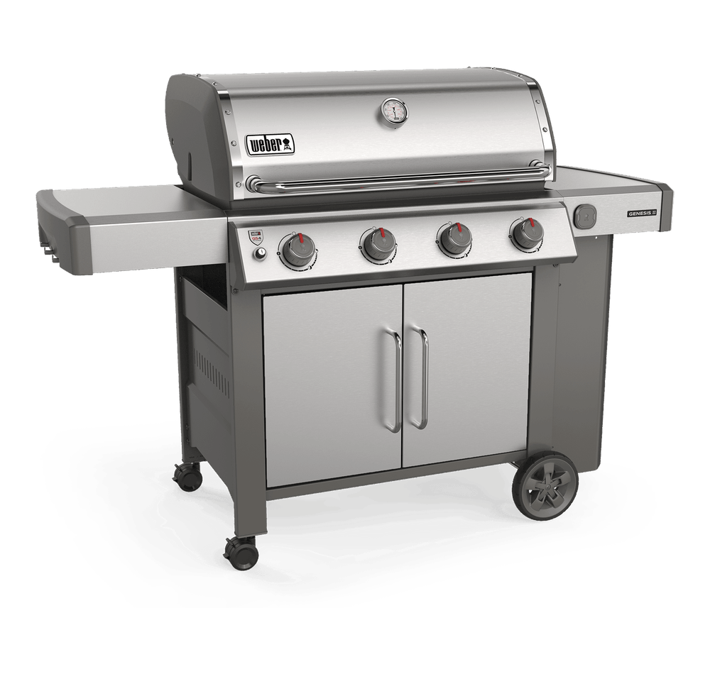 A large premium four burner barbecue with Weber’s all new GS4 cooking system, iGrill 3 ready, Infinity ignition, High + burners and side burner.
