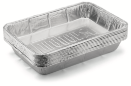 With a quality aluminium construction, these trays are incredibly versatile and can be used for grease collection during cooking or a simple temporary food storage.