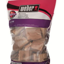 Enhance your barbecue flavours through the addition of mesquite smoking wood chunks.