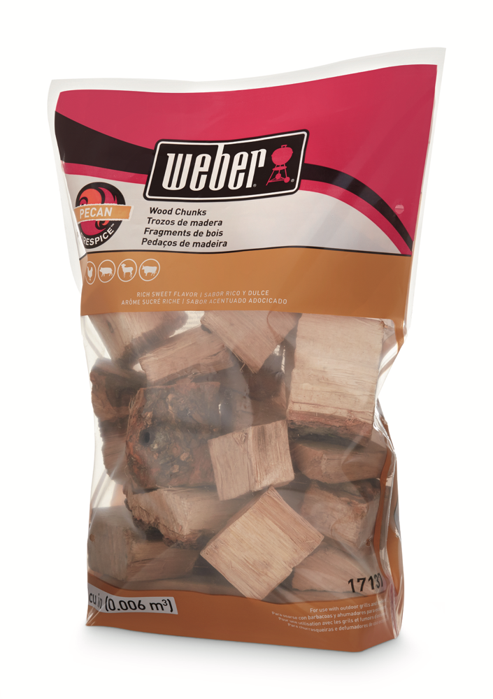 Enhance your barbecue flavours through the addition of pecan smoking wood chunks.Enhance your barbecue flavours through the addition of pecan smoking wood chunks.