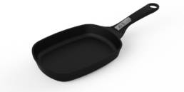 The Platinum Teflon coated surface is easy to clean and the detachable handle makes it easy to take the pan on and off your Weber Q.