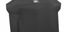 The lightweight yet durable Premium Cover is easy to pull on and off of your Summit 400 Series barbecue. Its fastening straps keep it from blowing away, and its water resistant material helps to maintain a clean, sleek surface.