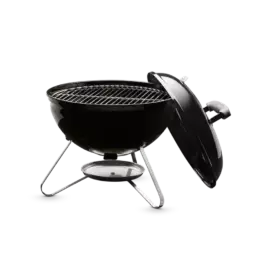 The Smokey Joe is a miniature version of the famous Weber kettle barbecue.