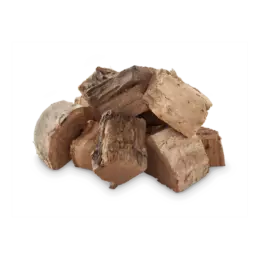 Enhance your barbecue flavours through the addition of mesquite smoking wood chunks.