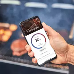 Designed to distribute even heat across the cooking area.