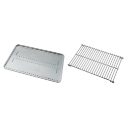 The trays are engineered with vents designed to circulate the heat above, below and all around the food for perfectly even cooking.