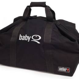 The Weber Baby Q Duffle Bag makes storing or carrying your Baby Q easy. Whether for camping, caravanning, travelling or storing your Baby Q at home or while you're on the go, the Duffle Bag has been designed to keep your Baby Q neat and tidy.