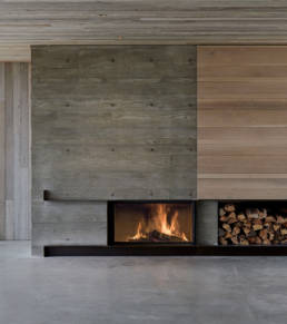 Stûv 21 Single Sided fireplace offers abundant warmth and atmosphere at all times.