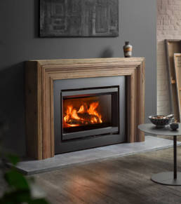 Stûv 6 wood-burning insert can be installed in most chimneys easily, to breathe new life into your hearth.